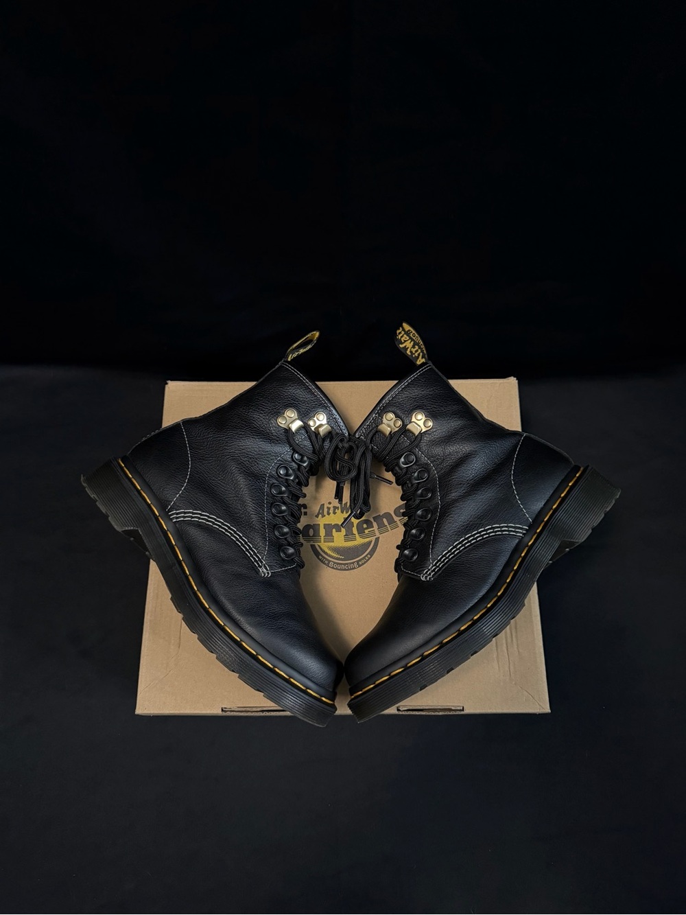 Dr. Martens 1460 Hardware Virginia Leather Lace up Boots